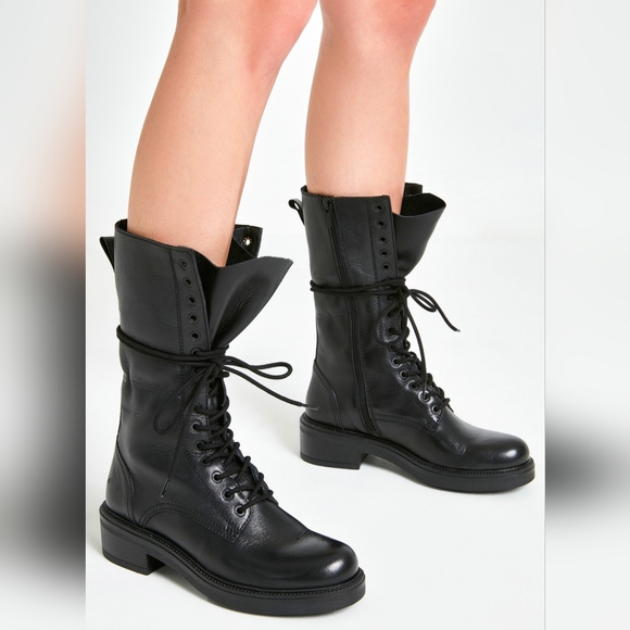 Inuovo Shoes - INUOVO LEATHER COMBAT BOOTS